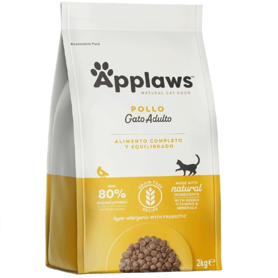 APPLAWS Grain Free Adult – hrană uscată fără cereale pentru pisici adulte, cu pui, 2 kg